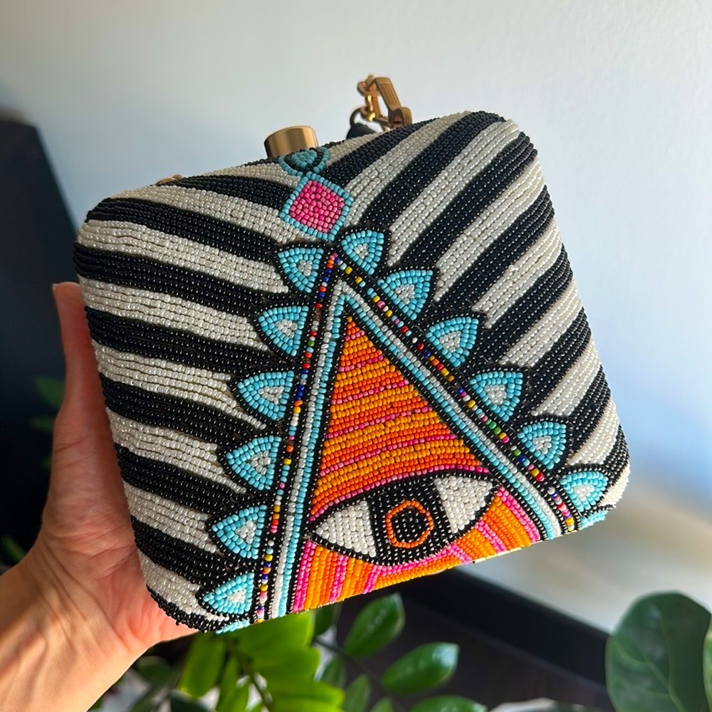 Evil eye hand beaded 🧿 bag